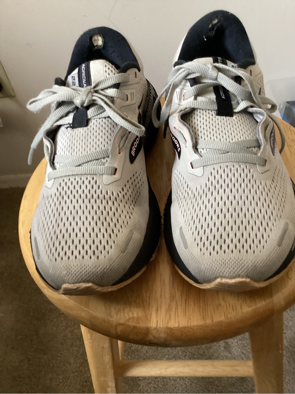 Brooks Adrenaline Ghost sneakers.